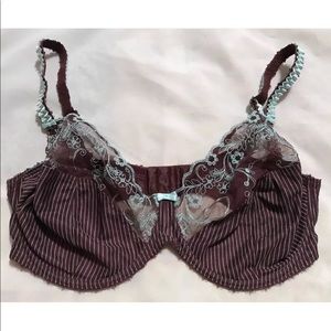 Freya underwire 38H brown with blue details